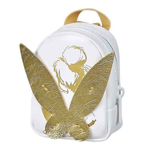 Real Littles Disney Tinker Bell Backpack Mini Bag Charm White Gold 6 Gift New - Picture 3 of 9